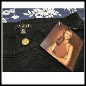 Iman, black jeans, size 6 petite